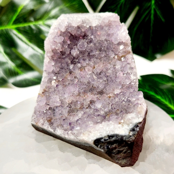 Amethyst Crystal Cluster with Large Flat Base Geode - Picture 2 of 11